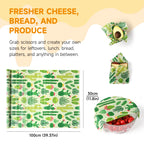 Reusable Beeswax Food Wraps Roll – Cut-to-Size Plastic-Free Storage