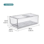 Stackable Fridge Organizer Bins – Clear BPA-Free Refrigerator Containers