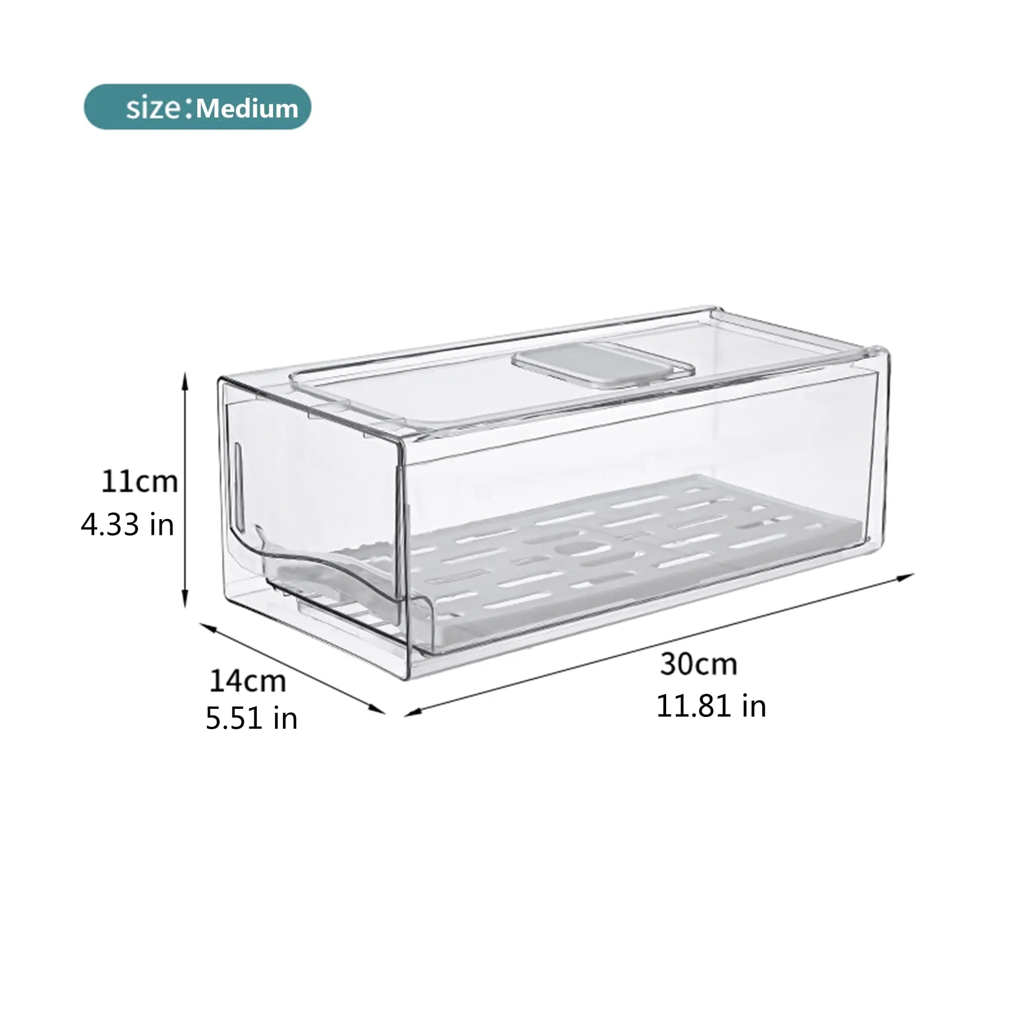 Stackable Fridge Organizer Bins – Clear BPA-Free Refrigerator Containers