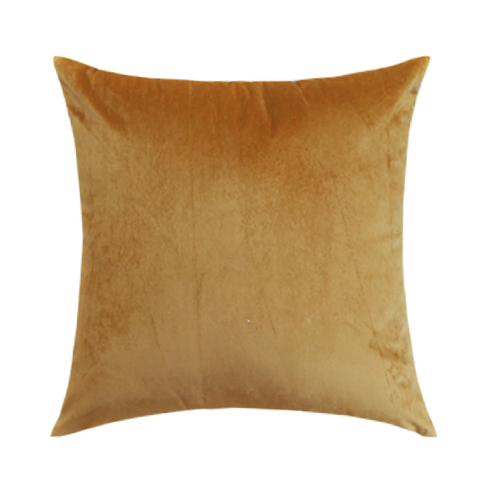 Velvet Cushion Cover Solid Colour | Multiple Sizes 40–60cm