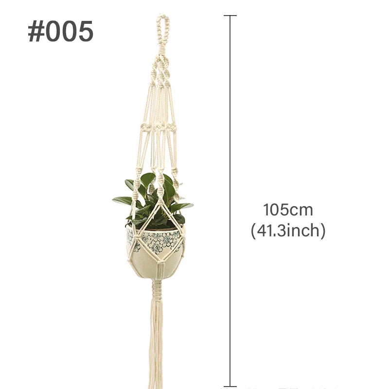 Handmade Macrame Plant Hanger Wall Hanging Basket Planter