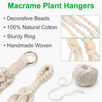 Handmade Macrame Plant Hanger Wall Hanging Basket Planter
