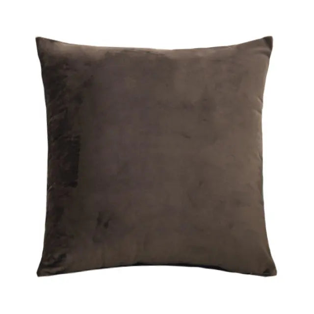 Velvet Cushion Cover Solid Colour | Multiple Sizes 40–60cm