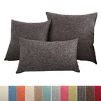 Linen Blend Solid Sofa Cushion Cover | Multiple Sizes