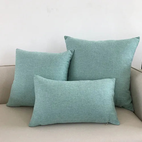 Linen Blend Solid Sofa Cushion Cover | Multiple Sizes