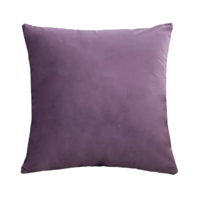 Velvet Cushion Cover Solid Colour | Multiple Sizes 40–60cm