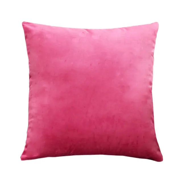 Velvet Cushion Cover Solid Colour | Multiple Sizes 40–60cm
