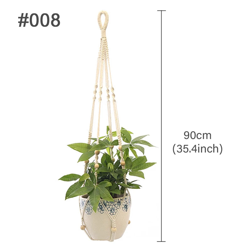Handmade Macrame Plant Hanger Wall Hanging Basket Planter