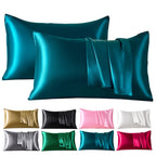 Satin Pillowcases for Skin and Hair Set of 2 Soft Cooling Pillow Covers