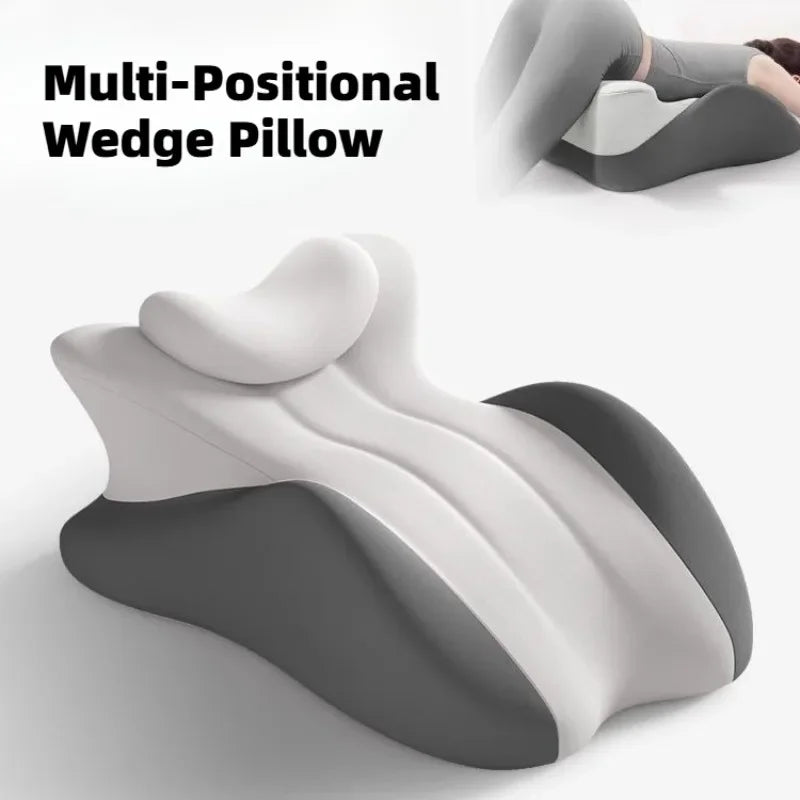 Wedge Pillow Multi-Positional Memory Foam for Body Pain Relief with Removable Cover