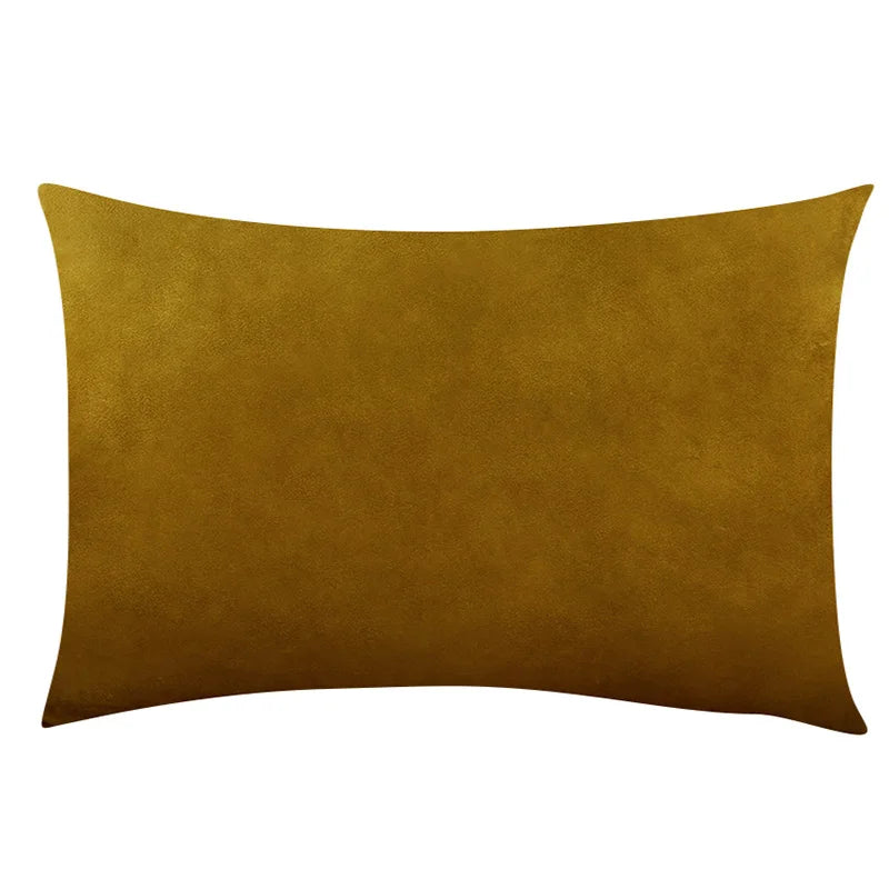 Velvet Plaid Cushion Cover for Sofa and Living Room 12x20
