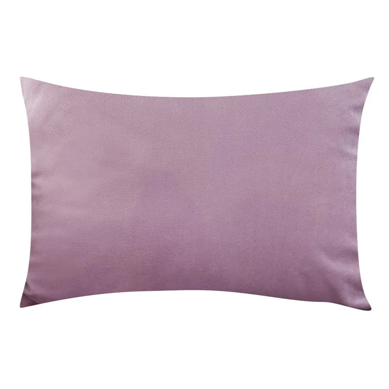 Velvet Plaid Cushion Cover for Sofa and Living Room 12x20