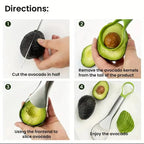 2-in-1 Stainless Steel Avocado Slicer and Peeler Tool