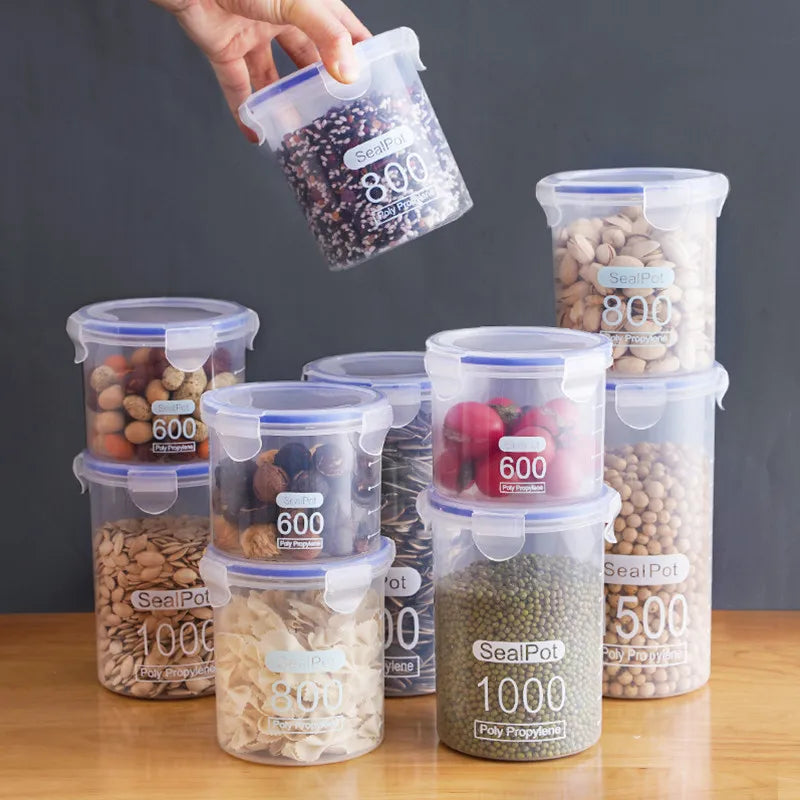 Airtight Food Storage Jars for Pantry – Cereal, Grains & Dry Goods (Set of 1–4)