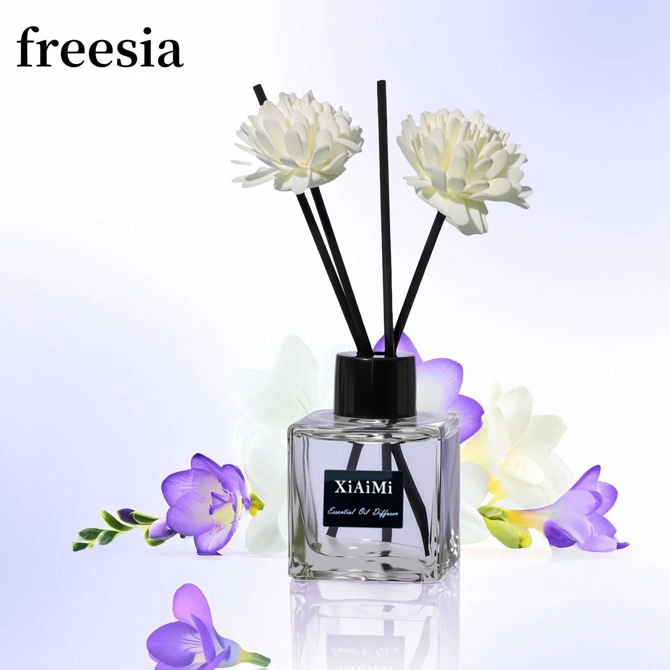 Freesia Lavender Reed Diffuser Set with Aromatherapy Oil 50ml