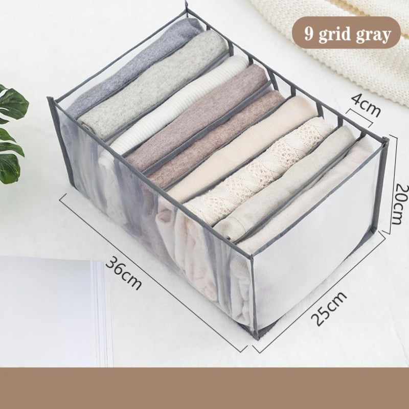 Foldable Drawer Organizer Boxes for Underwear, Bras & Socks