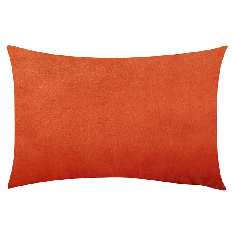Velvet Plaid Cushion Cover for Sofa and Living Room 12x20