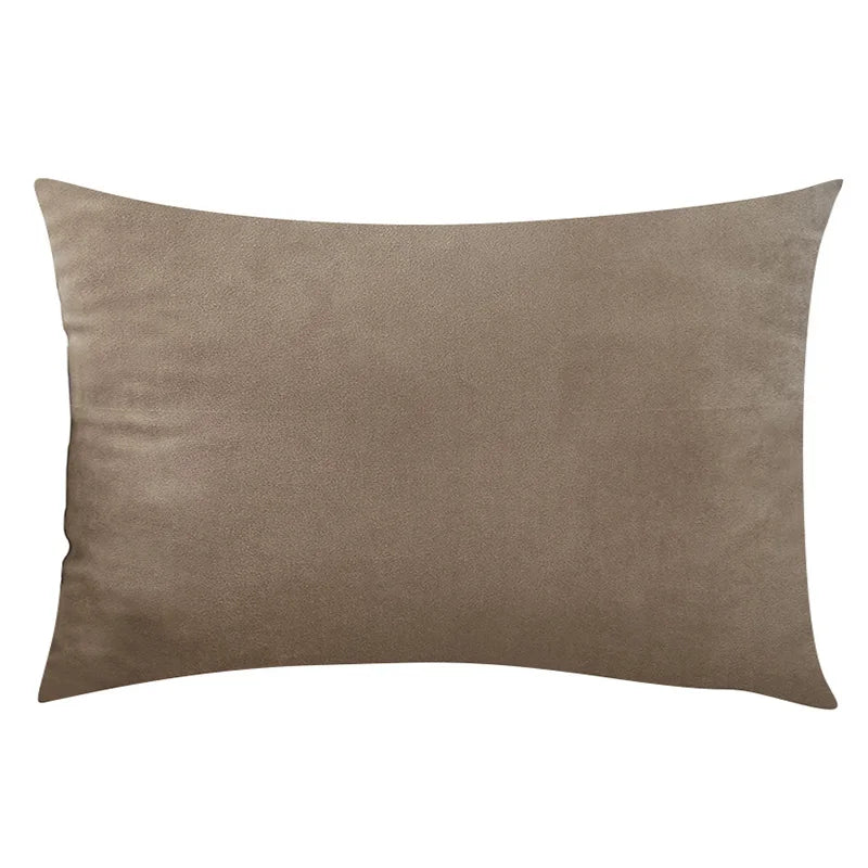 Velvet Plaid Cushion Cover for Sofa and Living Room 12x20