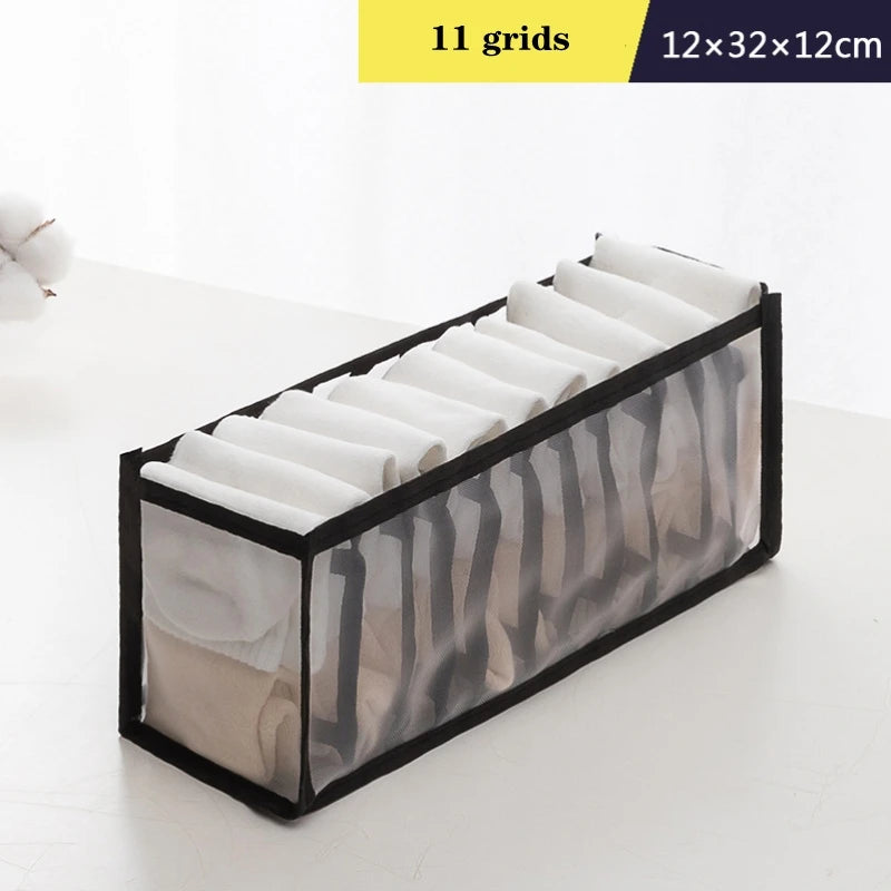 Foldable Drawer Organizer Boxes for Underwear, Bras & Socks