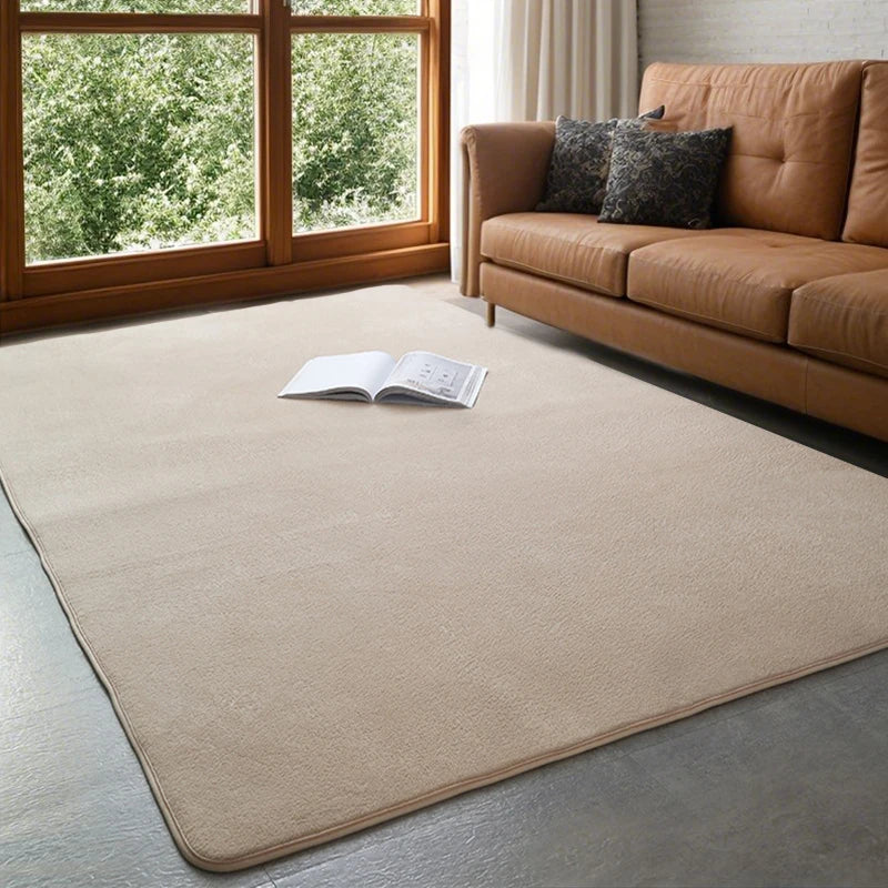 Coral Velvet Area Rug Soft Non-Slip Living Room & Bedroom Carpet