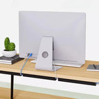 Under Desk Cable Management Tray – No-Drill PVC Cord Organizer, 40cm