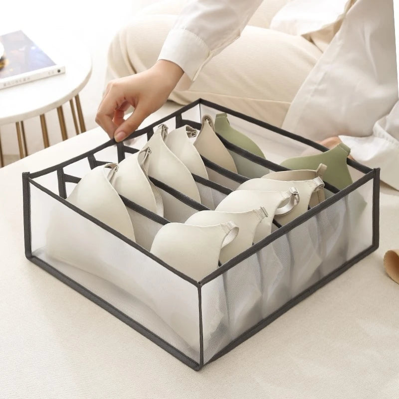 Foldable Drawer Organizer Boxes for Underwear, Bras & Socks
