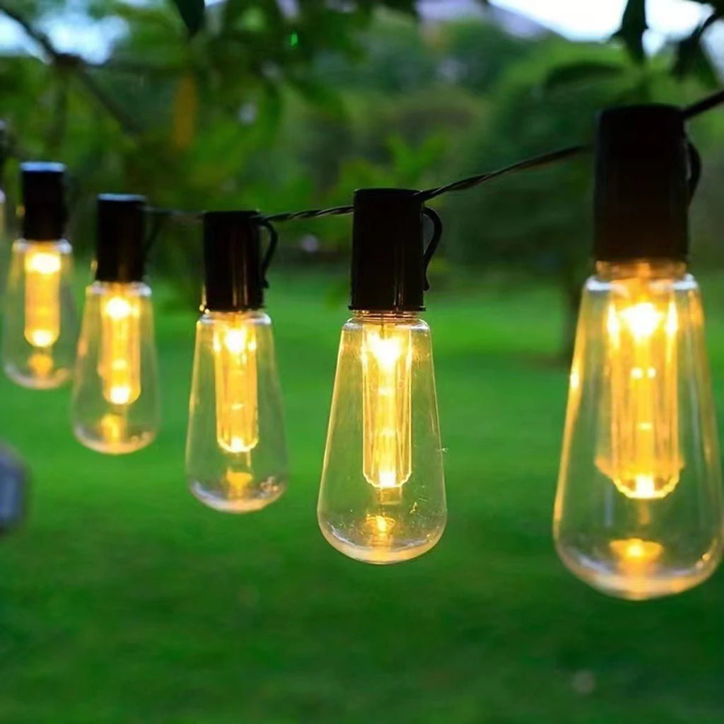 Solar String Fairy Lights Waterproof Patio 4.5M–12M LED Outdoor Garden Christmas Garland