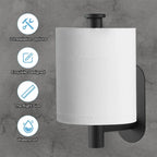 Adhesive Toilet Paper Holder Stainless Steel No Drill Waterproof