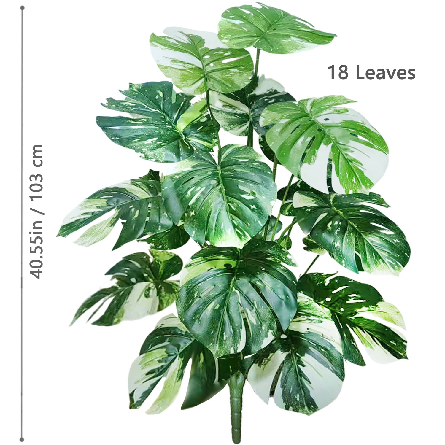 Artificial Monstera Plant Fake Palm Tree Indoor Floor Decor