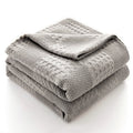 Waffle Weave Cotton Throw Blanket | Sofa & Bed Throws
