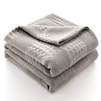 Waffle Weave Cotton Throw Blanket | Sofa & Bed Throws