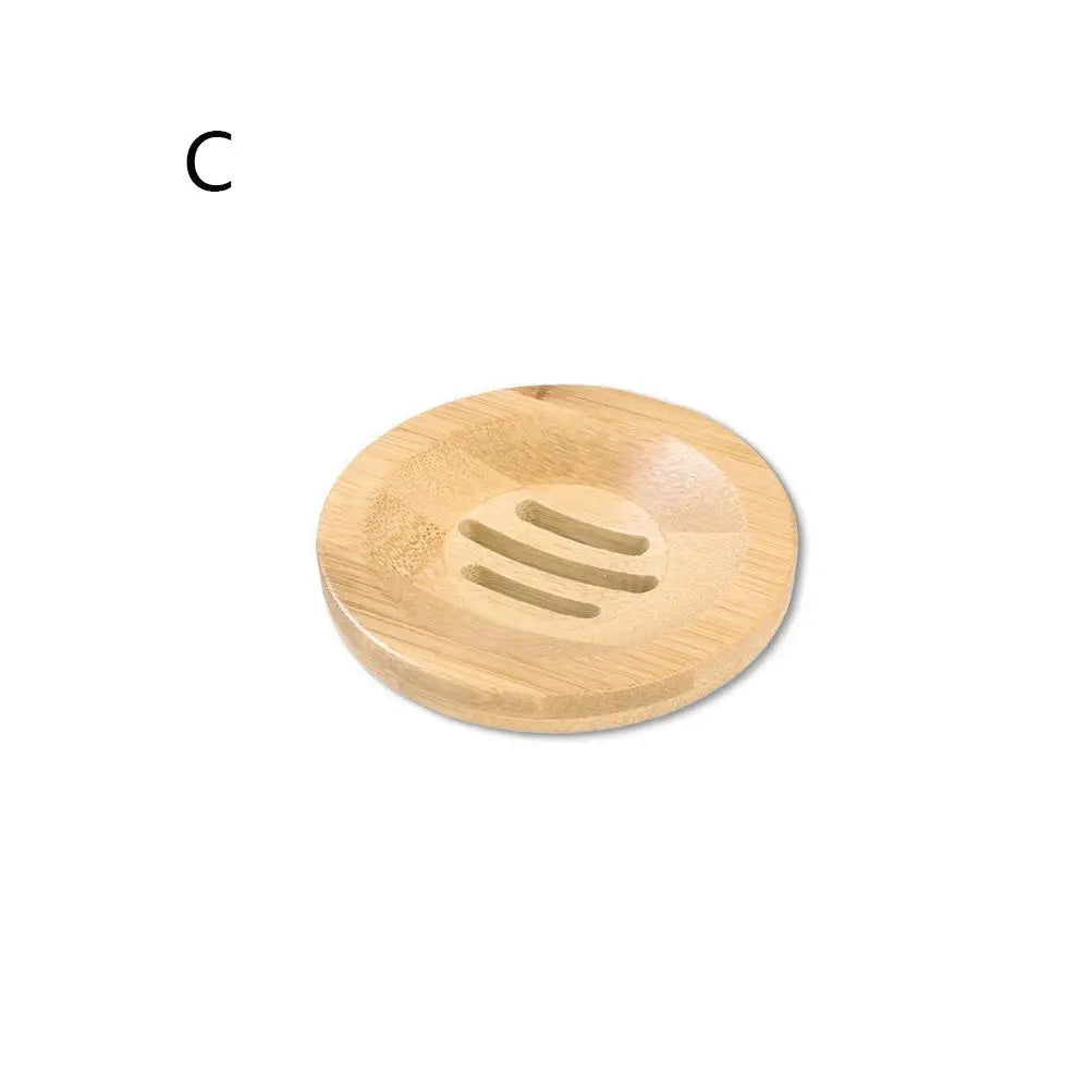 Bamboo Self-Draining Soap Dish with Hanging Box for Shower & Kitchen