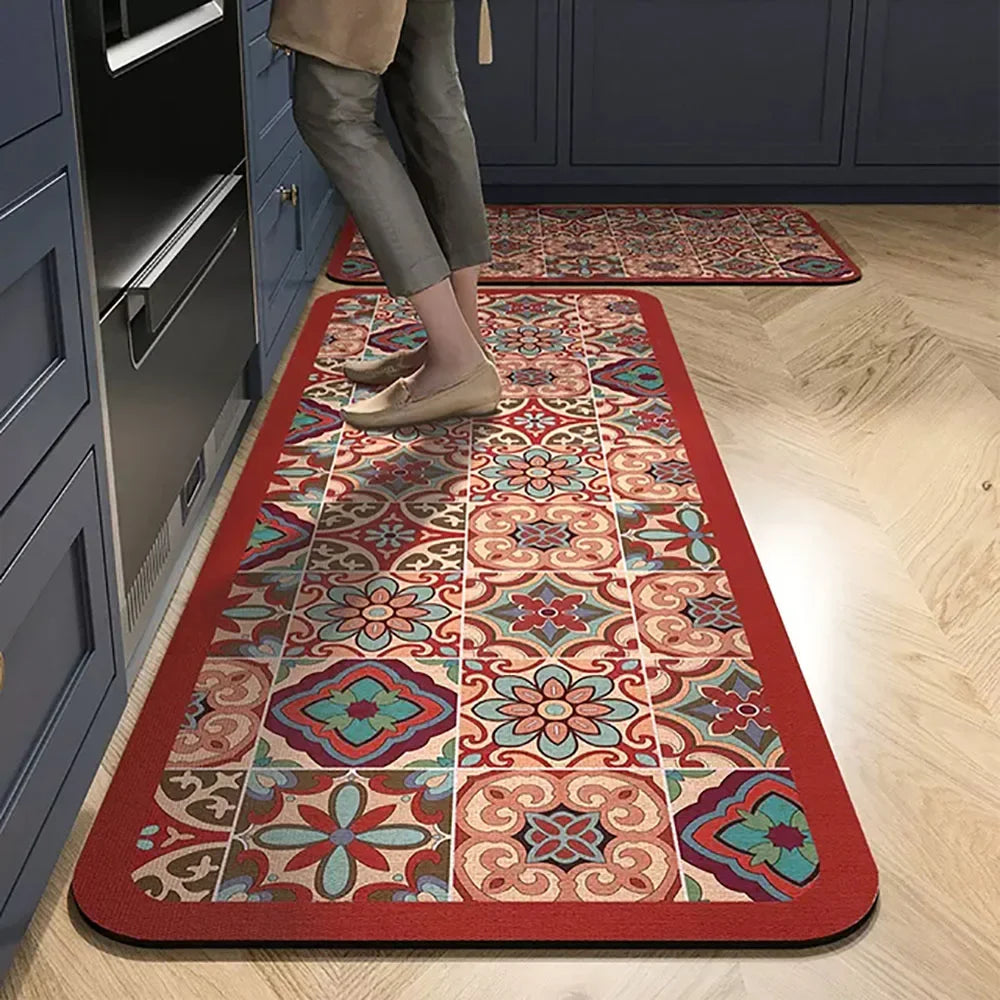 Anti-Slip Kitchen Floor Mat | Absorbent Quick-Dry Bath Rug