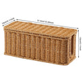 Charging Station Storage Box Hand-Woven Cable Organizer Basket for USB & Data Cables