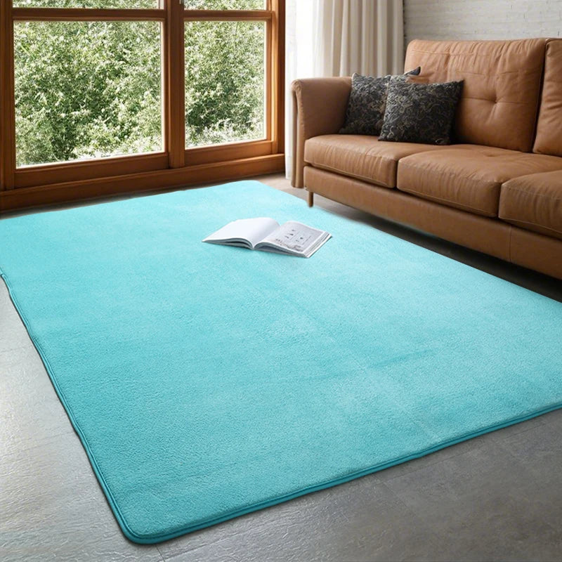 Coral Velvet Area Rug Soft Non-Slip Living Room & Bedroom Carpet