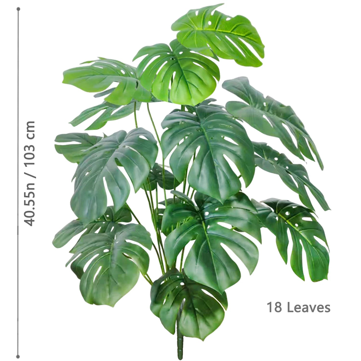 Artificial Monstera Plant Fake Palm Tree Indoor Floor Decor