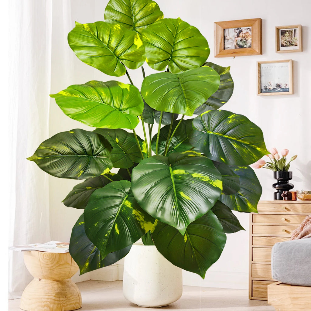Artificial Monstera Plant Fake Palm Tree Indoor Floor Decor