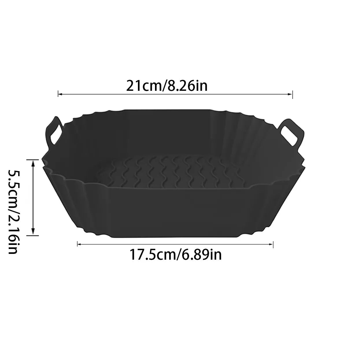 Reusable Silicone Air Fryer Liner – Non-Stick Basket & Baking Tray