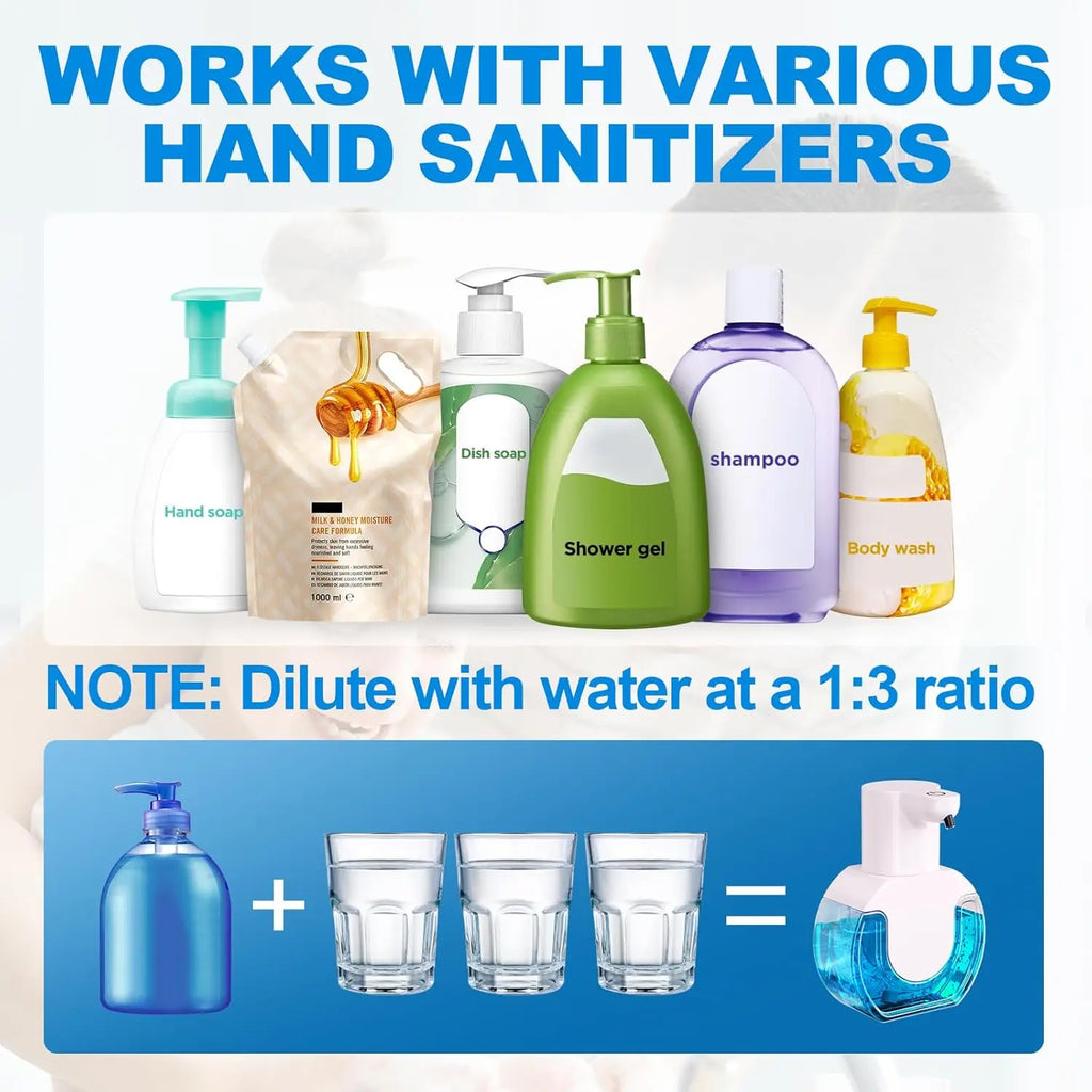 Touchless Foam Soap Dispenser – 420ml Auto Infrared Wall Mount or Desktop