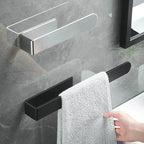 Self-Adhesive Towel Rack No Drill Stainless Steel 40cm Brushed