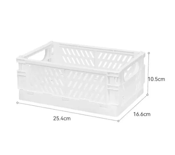 Foldable Stackable Storage Crate – Collapsible Organizer Box for Closet, Kitchen & Shelf