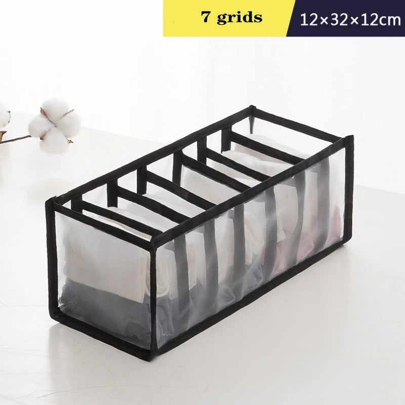 Foldable Drawer Organizer Boxes for Underwear, Bras & Socks