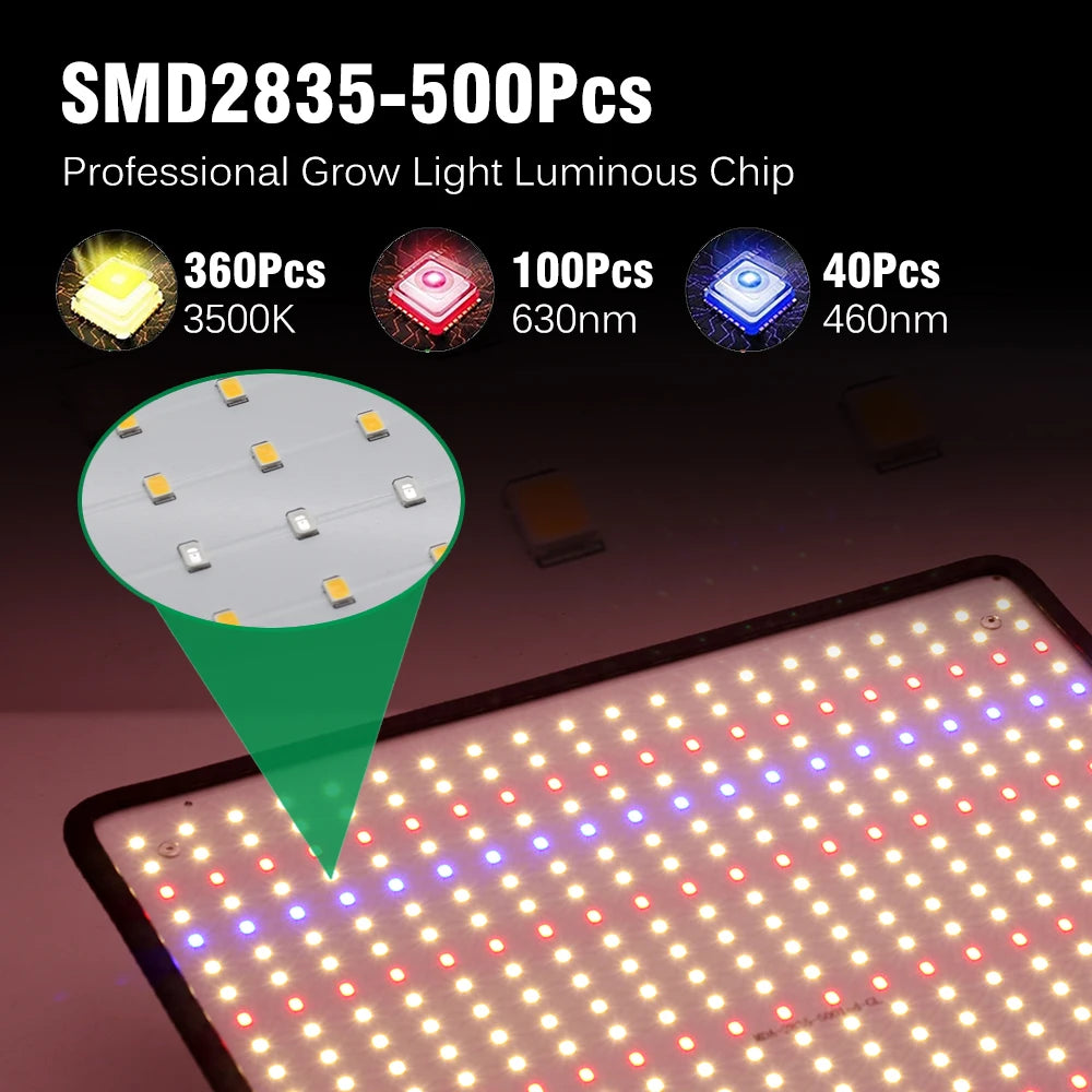 40W Full Spectrum LED Grow Light for Indoor Plants and Grow Tents