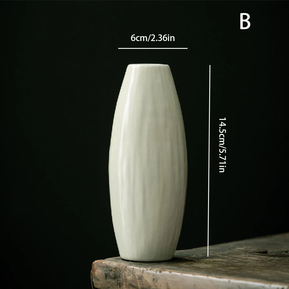 Celeste Ceramic Vase – Minimalist Nordic Living Room & Dining Table Decor