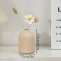 White Nordic Ceramic Vase for Dried Flowers and Home Decor