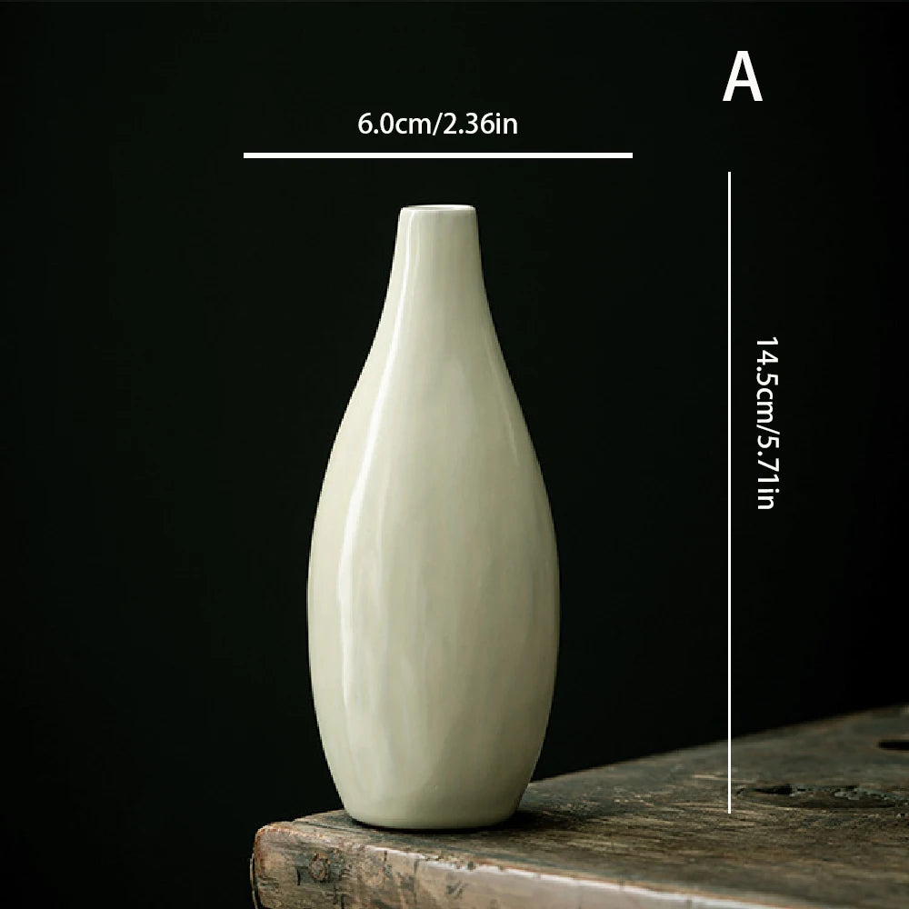 Celeste Ceramic Vase – Minimalist Nordic Living Room & Dining Table Decor