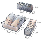 Foldable Drawer Organizer Boxes for Underwear, Bras & Socks