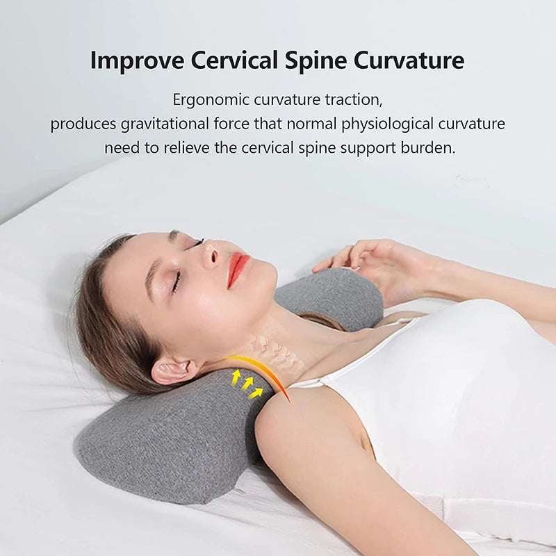 Memory Foam Cervical Contour Pillow for Side Sleepers – Orthopedic Neck Support