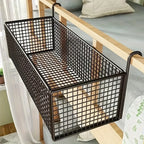 Iron Hanging Storage Basket – Bed Frame, Door & Under-Bed Organizer