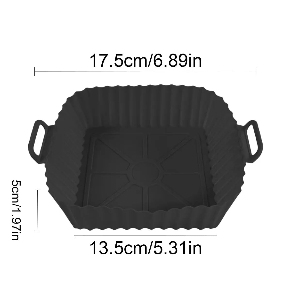Reusable Silicone Air Fryer Liner – Non-Stick Basket & Baking Tray